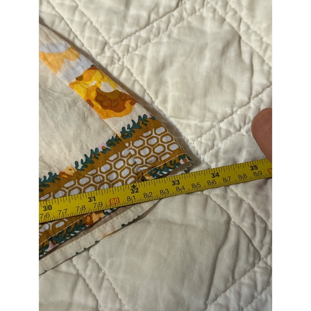 Anthropologie Postmark Floral Tiered Mini Dress XS Yellow Boho Button Front - Picture 11 of 14